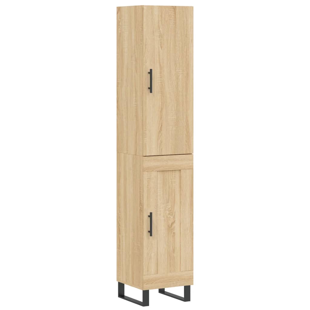 Highboard Sonoma-Eiche 34,5x34x180 cm Holzwerkstoff