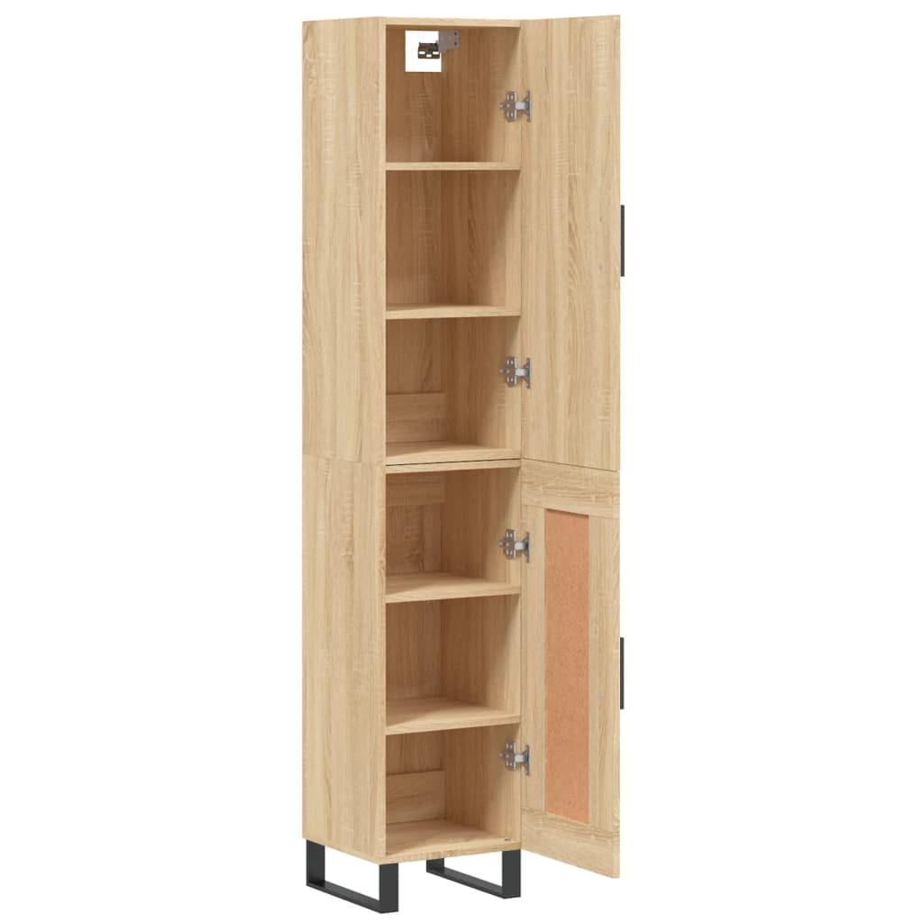 Highboard Sonoma-Eiche 34,5x34x180 cm Holzwerkstoff