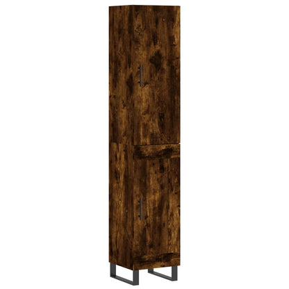 Highboard Räuchereiche 34,5x34x180 cm Holzwerkstoff