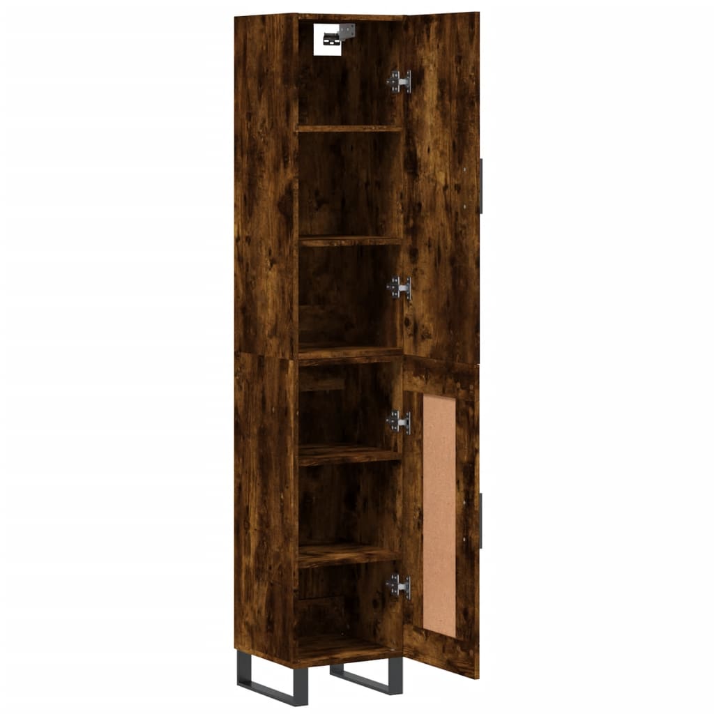 Highboard Räuchereiche 34,5x34x180 cm Holzwerkstoff