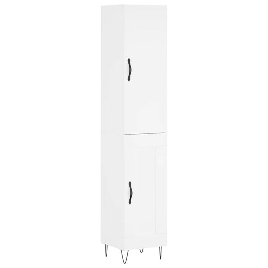 Highboard Weiß 34,5x34x180 cm Holzwerkstoff