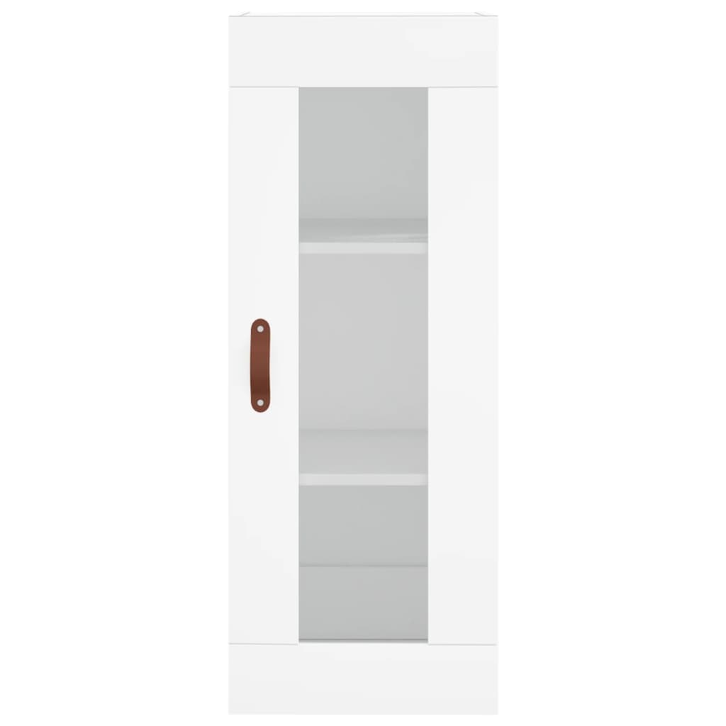 Highboard Hvid 34,5x34x180 cm Træmateriale