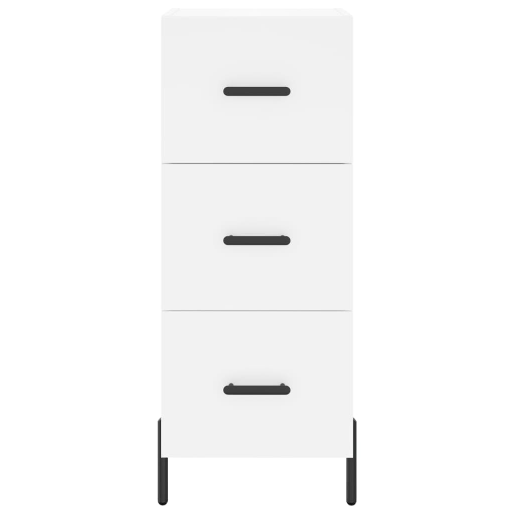 Highboard Weiß 34,5x34x180 cm Holzwerkstoff