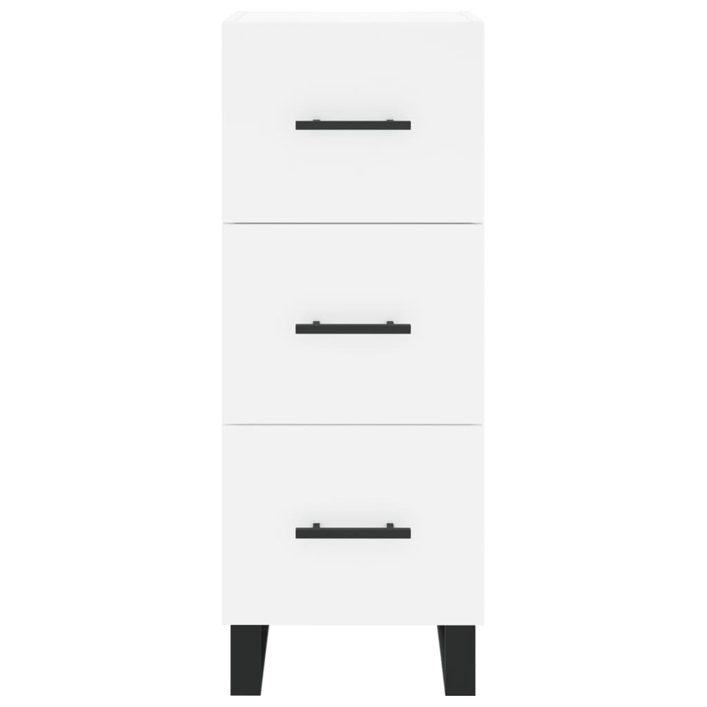 Highboard Weiß 34,5x34x180 cm Holzwerkstoff