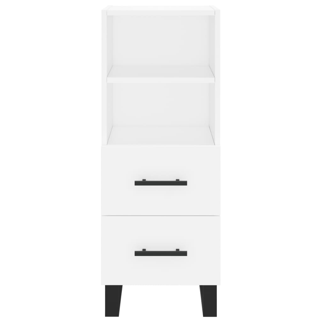 Highboard Weiß 34,5x34x180 cm Holzwerkstoff