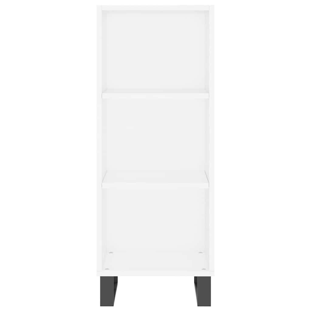 Highboard Weiß 34,5x34x180 cm Holzwerkstoff