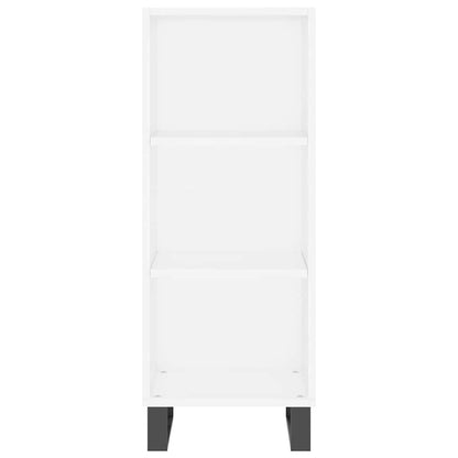 Highboard Weiß 34,5x34x180 cm Holzwerkstoff