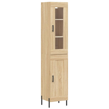Highboard Sonoma-Eiche 34,5x34x180 cm Holzwerkstoff