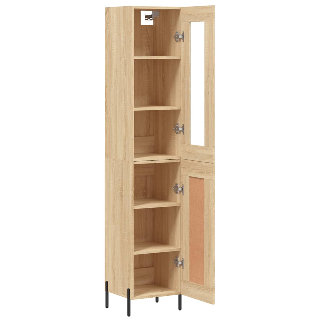 Highboard Sonoma-Eiche 34,5x34x180 cm Holzwerkstoff