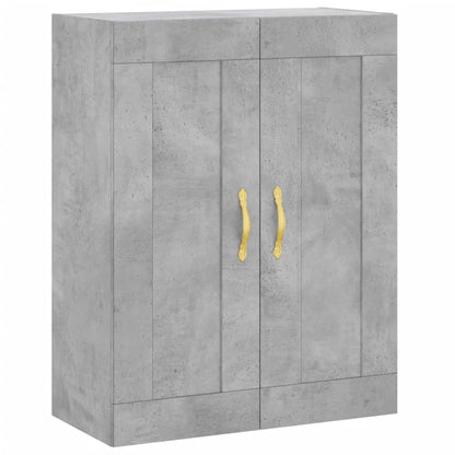 Highboard Betongrau 69,5x34x180 cm Holzwerkstoff