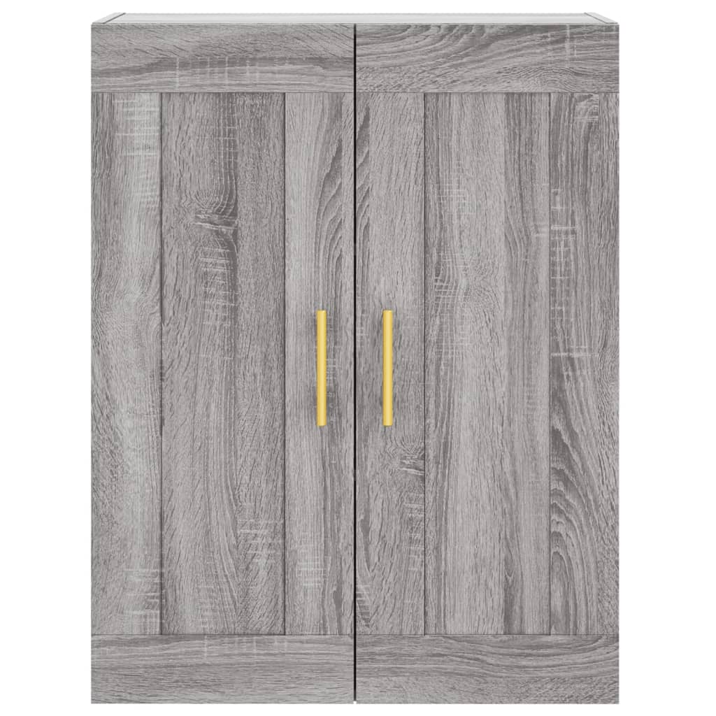 Highboard Grau Sonoma 69,5x34x180 cm Holzwerkstoff