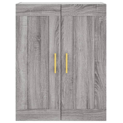 Highboard Grau Sonoma 69,5x34x180 cm Holzwerkstoff