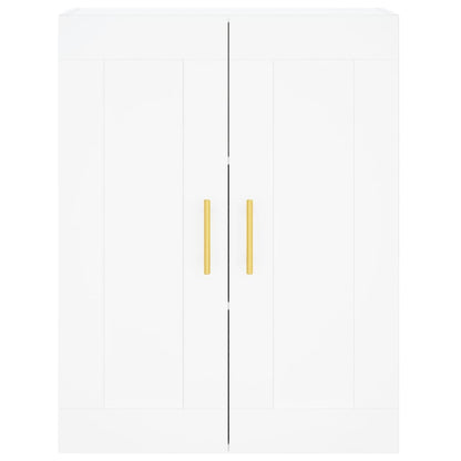 Highboard Weiß 69,5x34x180 cm Holzwerkstoff