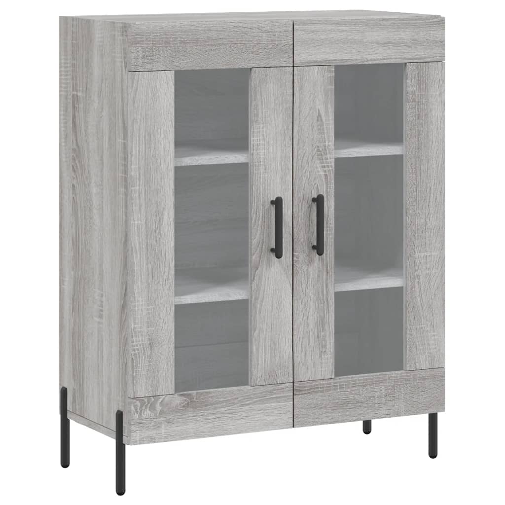 Highboard Grå Sonoma 69,5x34x180 cm Træmateriale