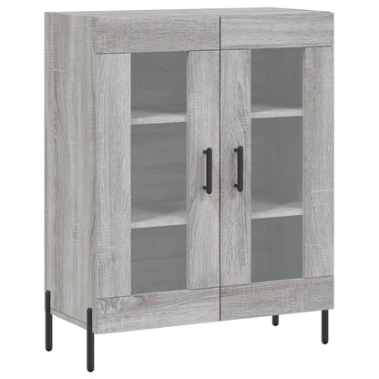 Highboard Grå Sonoma 69,5x34x180 cm Træmateriale