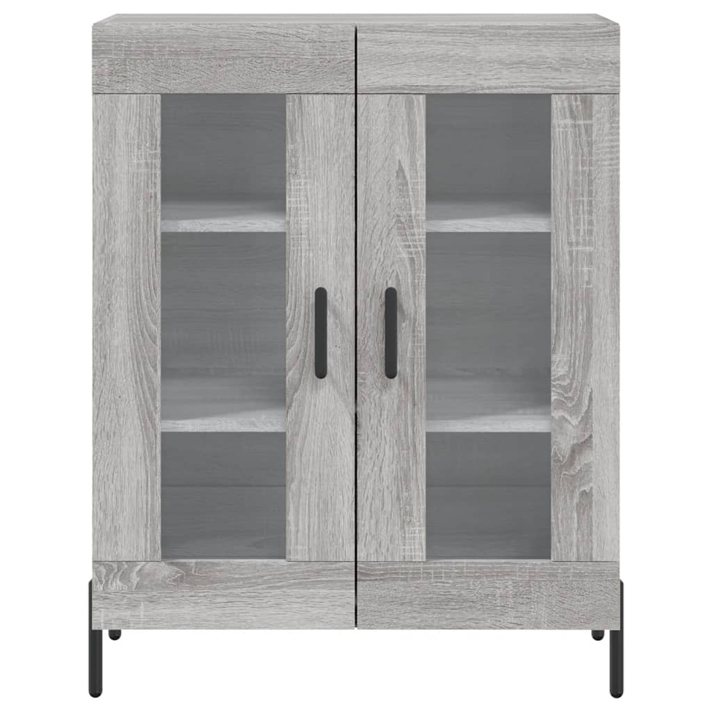 Highboard Grå Sonoma 69,5x34x180 cm Træmateriale