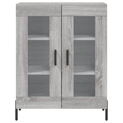 Highboard Grå Sonoma 69,5x34x180 cm Træmateriale