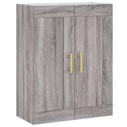 Highboard Grau Sonoma 69,5x34x180 cm Holzwerkstoff