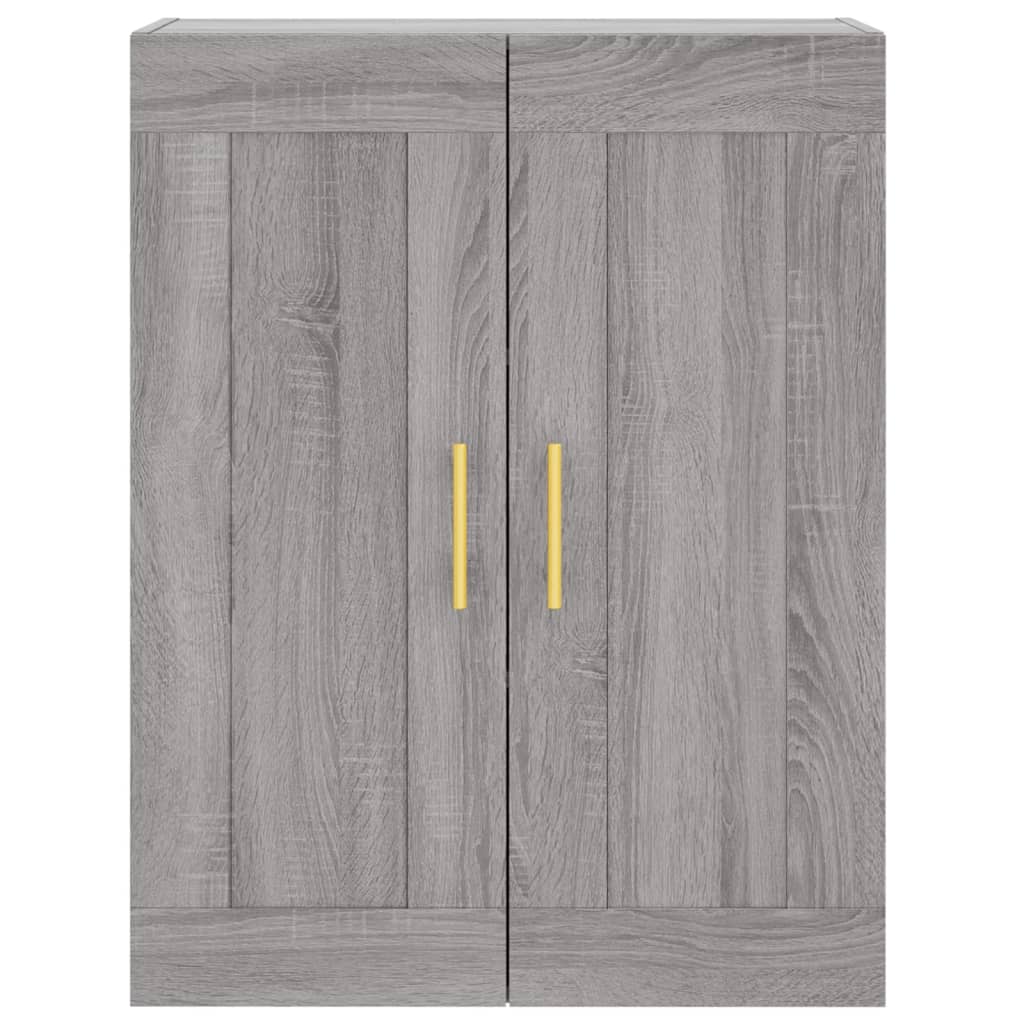 Highboard Grau Sonoma 69,5x34x180 cm Holzwerkstoff