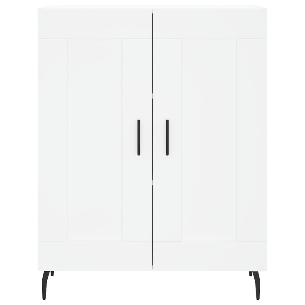 Highboard Weiß 69,5x34x180 cm Holzwerkstoff