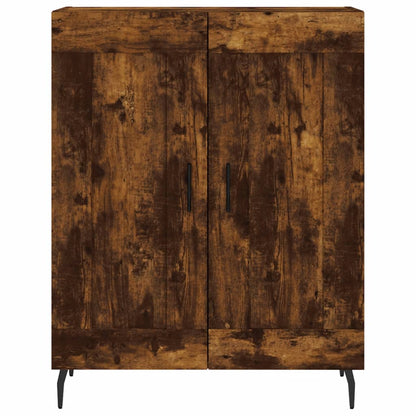 Highboard Räuchereiche 69,5x34x180 cm Holzwerkstoff