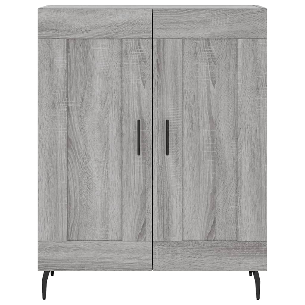 Highboard Grau Sonoma 69,5x34x180 cm Holzwerkstoff