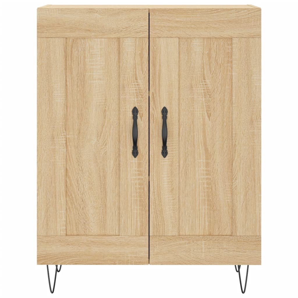 Highboard Sonoma-Eiche 69,5x34x180 cm Holzwerkstoff