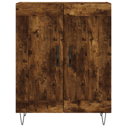Highboard Räuchereiche 69,5x34x180 cm Holzwerkstoff