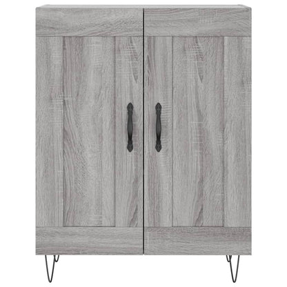 Highboard Grau Sonoma 69,5x34x180 cm Holzwerkstoff