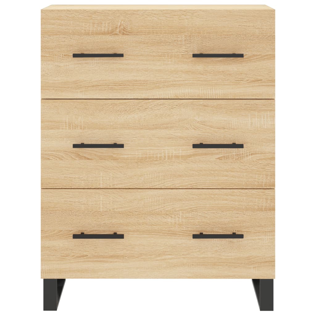 Highboard Sonoma-Eiche 69,5x34x180 cm Holzwerkstoff