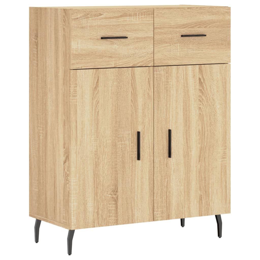 Highboard Sonoma-Eiche 69,5x34x180 cm Holzwerkstoff