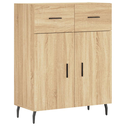 Highboard Sonoma-Eiche 69,5x34x180 cm Holzwerkstoff