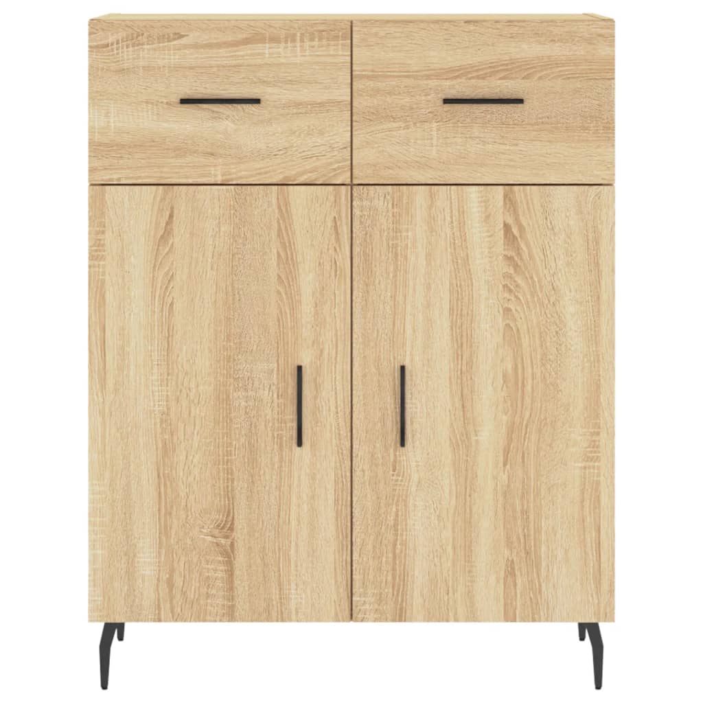 Highboard Sonoma-Eiche 69,5x34x180 cm Holzwerkstoff