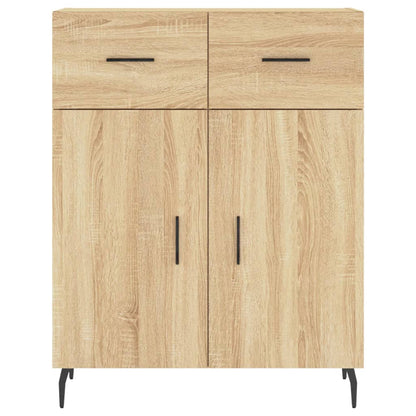 Highboard Sonoma-Eiche 69,5x34x180 cm Holzwerkstoff