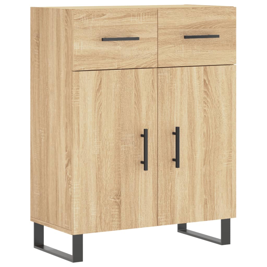 Highboard Sonoma-Eiche 69,5x34x180 cm Holzwerkstoff