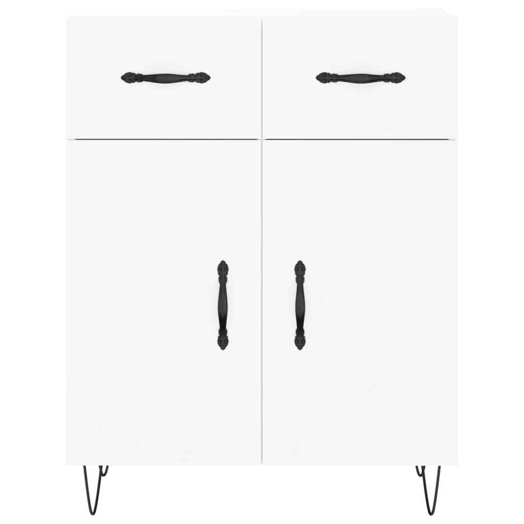 Highboard Weiß 69,5x34x180 cm Holzwerkstoff