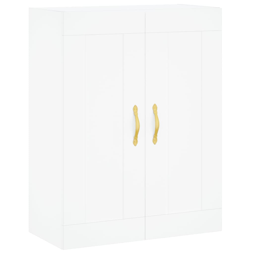 Highboard Weiß 69,5x34x180 cm Holzwerkstoff