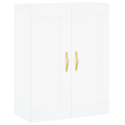 Highboard Weiß 69,5x34x180 cm Holzwerkstoff