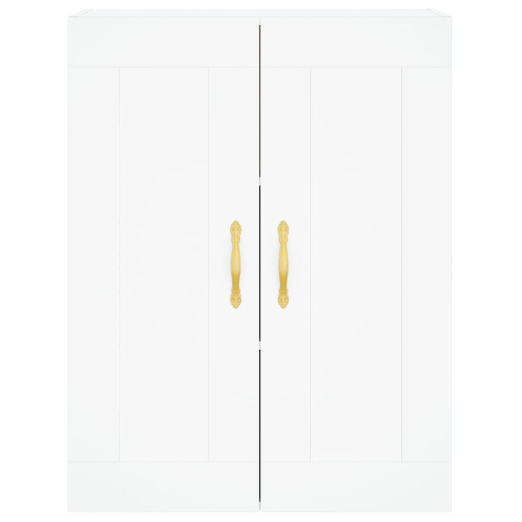 Highboard Weiß 69,5x34x180 cm Holzwerkstoff