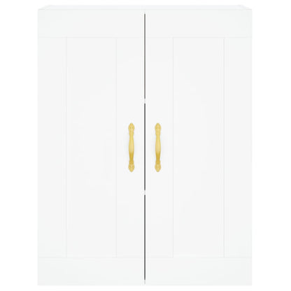 Highboard Weiß 69,5x34x180 cm Holzwerkstoff