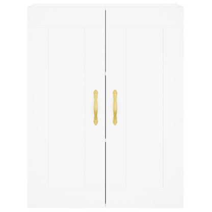 Highboard Weiß 69,5x34x180 cm Holzwerkstoff