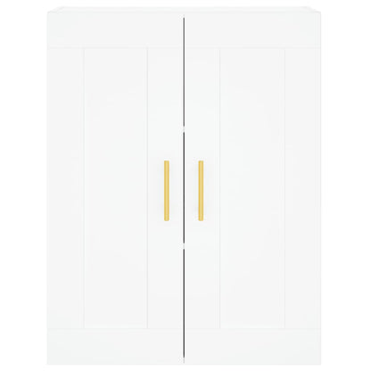 Highboard Weiß 69,5x34x180 cm Holzwerkstoff