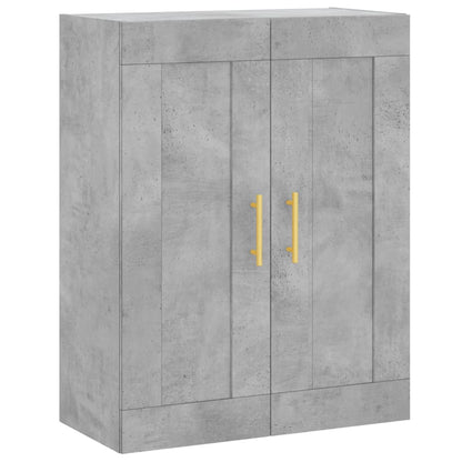 Highboard Betongrau 69,5x34x180 cm Holzwerkstoff