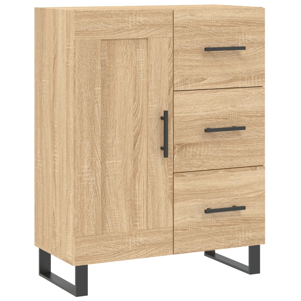 Highboard Sonoma-Eiche 69,5x34x180 cm Holzwerkstoff