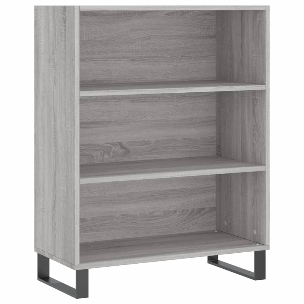 Highboard Grå Sonoma 69,5x34x180 cm Træmateriale