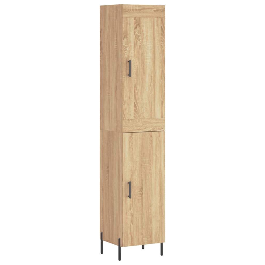 Highboard Sonoma-Eiche 34,5x34x180 cm Holzwerkstoff