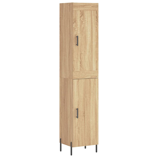 Highboard Sonoma-Eiche 34,5x34x180 cm Holzwerkstoff