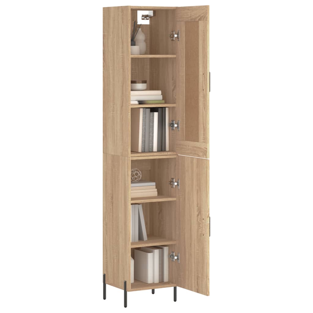 Highboard Sonoma-Eiche 34,5x34x180 cm Holzwerkstoff