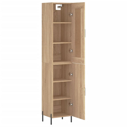 Highboard Sonoma-Eiche 34,5x34x180 cm Holzwerkstoff