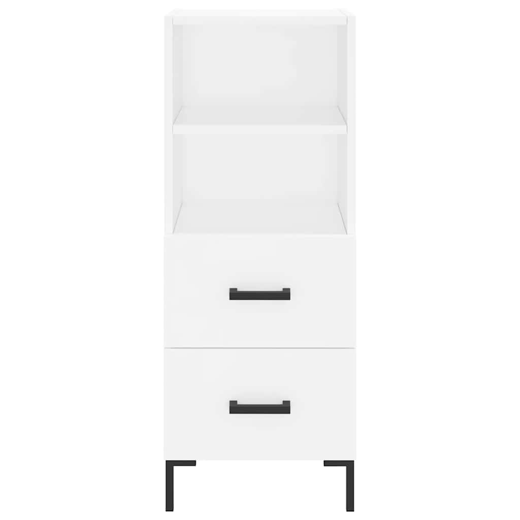 Highboard Weiß 34,5x34x180 cm Holzwerkstoff